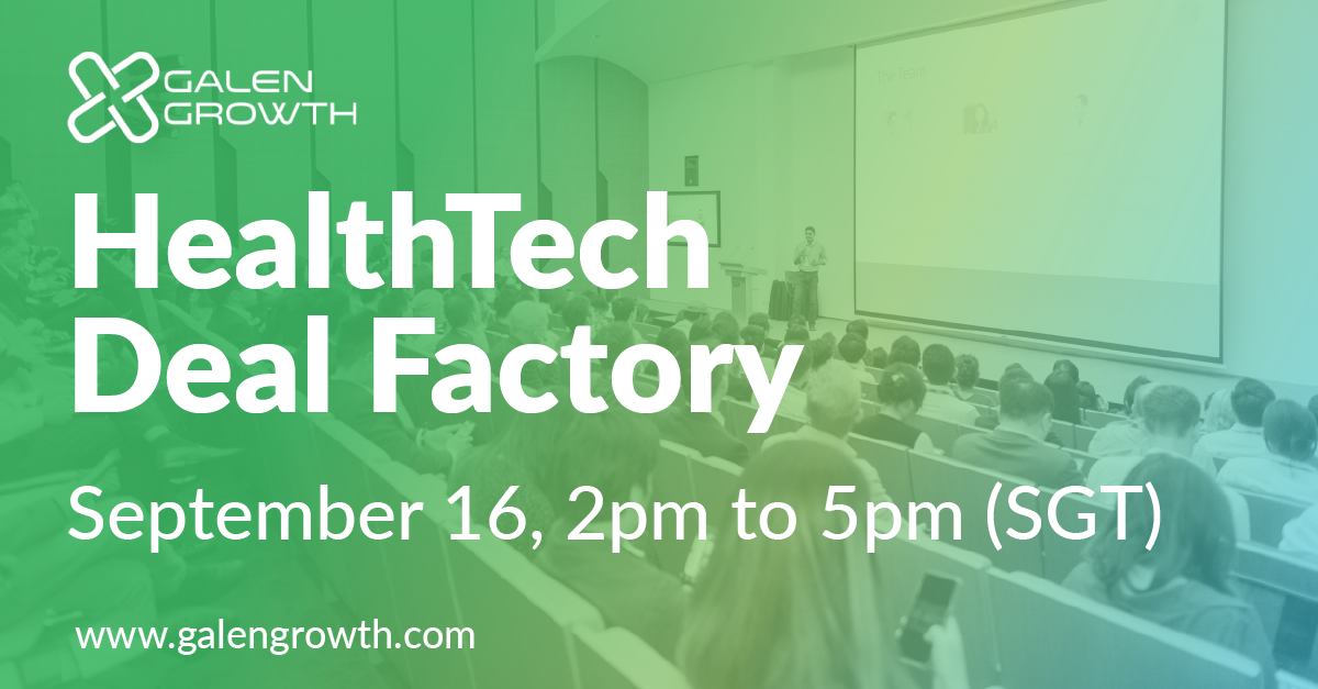 Galen Growth's Digital Health Deal Factory Session on Sep 16