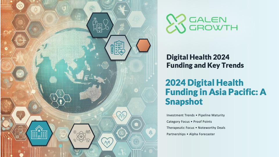Title image for the digital health funding in Asia Pacific in 2024