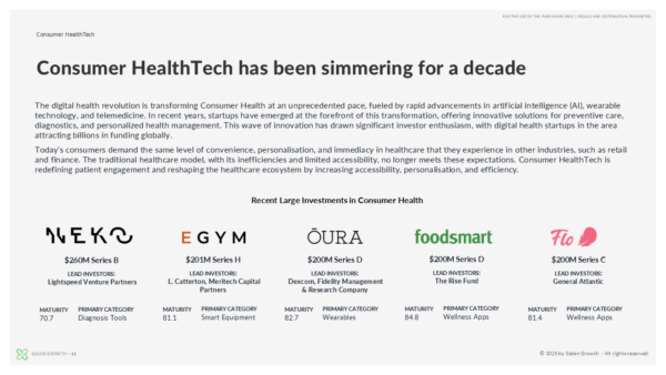 Largest deals in consumer healthtech