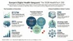HealthTech 250 Europe 2026 cohort highlighting 50 early-stage digital health startups across AI, oncology, diagnostics, and health management solutions.
